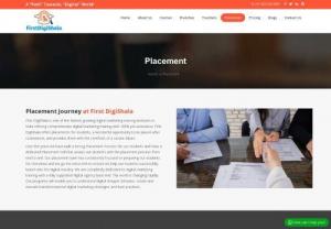Top Digital Marketing Placement | First DigiShala - In Digital Marketing Institute First DigiShala is a fast-growing Institute that offers comprehensive Digital Marketing Placement and courses with 100% Job assistance. First DigiShala offers the wonderful opportunity of placements for students as we have built a strong placement network.