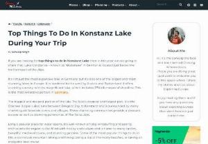 What to do in Konstanz Lake - If you are looking for top things to do in Konstanz lake then in this post we are going to share that. Lake Constance - known as 