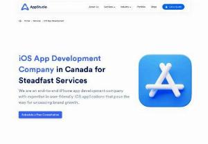 iOS Mobile App Development Company - Do you intend to invest in an iOS app? AppStudio is a best mobile iOS app development company in Canada that has won several awards. Our iOS app developers provide iOS app development services to enterprises and major firms.