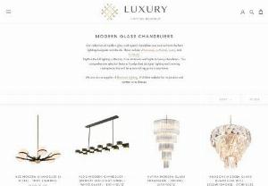 Modern Glass Chandeliers - Luxury Lighting Boutique in Edinburgh, UK has a huge collection of stunning modern crystal and glass chandeliers for sale. Designed by the best lighting designers worldwide, you can buy from their showroom in Edinburgh or online from their website.