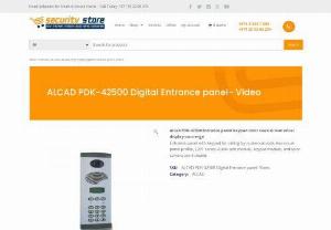 ALCAD PDK-42500 Digital Entrance panel - Security Store is an online shopping store since 2005 based in Dubai, one of the best dealers of ALCAD brand - ALCAD PDK-42500 Digital Entrance panel with keypad for calling by numerical code.