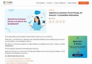 Salesforce Customer Portal Pricing: An Analysis + Competitive Alternative - Salesforce's customer portal might seem to be a winning choice but its pricing can be a deal breaker for your business. Find out more