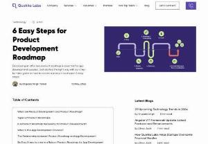 Product Roadmap in 6 easy steps: How to build one for the app development process? - A simple guide by Quokka Labs for everyone to learn how you can build the best apps with a simple product roadmap in 6 easy steps.