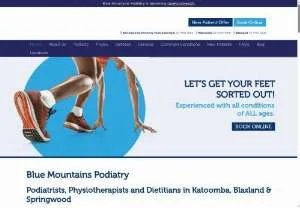 Screenshot of Blue Mountains Podiatry Services