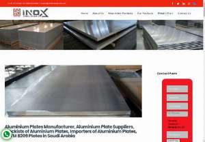 Purchase Aluminium plates of highest Quality - Inox Steel India is one of the most trusted Aluminium Sheet Manufacturers in India. Our aluminium sheets may be easily shaped and sized to meet the needs of the customer. When compared to other Aluminium Sheets Manufacturers, our aluminium sheets are of the best quality.