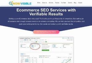 Ecommerce SEO Services - Ecommerce SEO Services with Verifiable Results Setting up an eCommerce site is very easy! That is why you've got thousands of competitors. But ranking an eCommerce site is tough because everyone is seriously competing. We can help you beat the competition and push your rankings to the top. Our words are backed up with verifiable results.