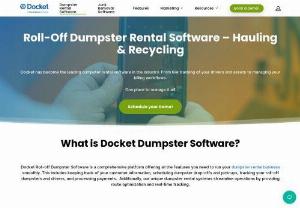 Dumpster Rental Software | Dumpster Dispatch Software - Dumpster rental software is an essential tool for anyone in the waste removal industry. It helps you streamline your operations by giving you the ability to dispatch drivers, track inventory, and process payments all in one place.