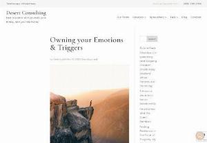 Owning your Emotions & Triggers - Desert Consulting - So how do we slow things down and really take responsibility for our emotions and triggers? As a trauma and couples' therapist, I find it critical to educate others on their emotions and how to start really tuning into how they are feeling.