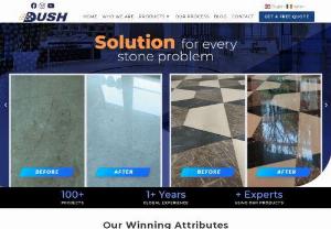 Dush Products - Dush Products - Mastics, Sealer, Epoxy, Polish, Densifiers, Cleaner, and Stain Remover have an origin from Italy's best brands which are well-known in Europe. Now, these products are also available for the domestic Indian Market. World's most trusted polishing and maintenance products for marble, granite, and natural stones.