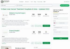 10 Best Liver Cancer Treatment Hospitals in India - Updated 2022 - We understand that you're seeking the best liver cancer treatment hospitals in India and the cost of liver cancer treatment in India. On this page, we have tried to provide you with all the information you need to decide on liver cancer treatment and list the best liver cancer treatment centres and hospitals in India. These hospitals have skilled and expert teams of surgical. medical, and radiation oncologists, modern infrastructure and other trained medical staff.