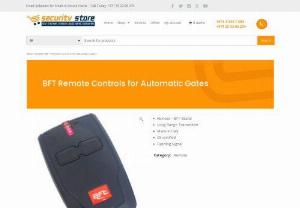BFT Remote Controls for Automatic Gates - For safe transmission. BFT transmitters use a rolling code system that manages the commands in a completely secure way and prevents any type of external violation.
