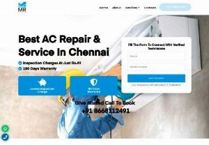 Best AC Repair Service in Chennai - MR Engineer - AC Repair Services in Chennai. Find ✓AC Installation, ✓AC Servicing, ✓Split AC Repair, ✓Window AC Repair, ✓Branded AC Repairs in Chennai.