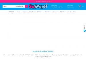 Online Sweet Shop | American Candy, Sweets Soda and Snacks - Online Sweet Shop with extensive range of American sweets, soda, foods, baking, pick and mix imported direct from the USA.