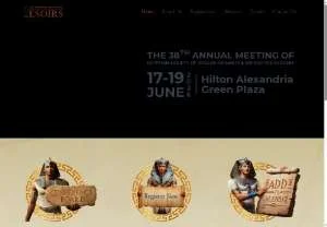 Screenshot of Egyptian Society of Ocular Implants & Refractive Surgery