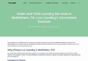 Wash and fold laundry service - Offering professional pick up and delivery wash and fold laundry service at reasonable rates, Lux Laundry is all about customers’ convenience. Through their website, you can easily choose a schedule that’s most suitable for you. Then, their team will pick up and drop off your laundry on your chosen dates. And even if you don’t have internet access, you can always call their hotline and have your request processed just as promptly.