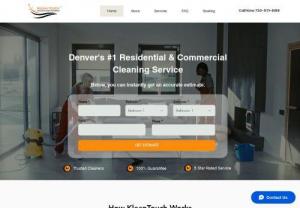 KleanTouch Cleaning Services - KleanTouch Cleaning Services is dedicated to relieving you of the stress that comes with cleaning your home or office.