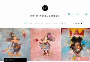 Angel London - London Artist specialising in original Surreal Pop art, Portraiture and fine art limited edition prints. Free international Shipping