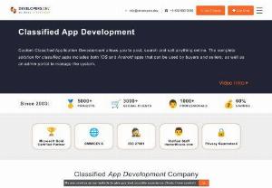 Classified App Development Services & Solutions Company - Are you looking for a company dedicated to the development of classified applications? Developers.Dev offers full-featured, bundled solutions for Android, iPhone, and cross-platform applications.