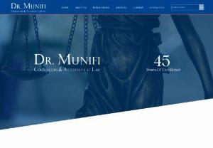 DR. MUNIFI, COUNSELORS & ATTORNEYS AT LAW - Spanning over four decades, our firm was established in 1979, thus, considered one of the oldest continuously operating law firms in the country. As a firm with practicing lawyers litigating claims and engaging decision makers, we are better positioned to deliver the kind of consultation you need to navigate the legal landscape. A legal advice premised on recognizing the underpinning policies of the law and compatible with prevailing interpretations. With a stellar track record of more than 