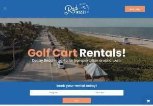 Rad Rizzi co - Golf Cart On Rent Lake Worth - We have daily & weekly Golf Cart Rentals. These 6 seater Golf Carts are fully loaded and have a 25-30 mile range on a single charge. Since these carts are street legal you are able to drive them on any 35 mile in hour road.