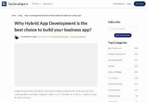 Why is Hybrid App Development the best bet to place today? - Hybrid app development with a set of features like better response, execution and accessibility across multiple devices, adds to proficiency.