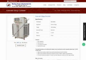 Automatic Voltage Controller - MPIL India - Need Automatic Voltage Controllers? Muskaan Power Infrastructure Ltd. is one of the leading manufacturer, exporter and supplier of Automatic Voltage Controllers. Visit us now.
