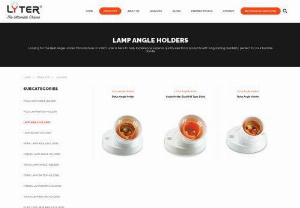 Angle holders - Buy premium lamp angle holders for classy lamps from the top Indian manufacturer. Made of polycarbonate, it offers max durability for your home, cafe, or office.