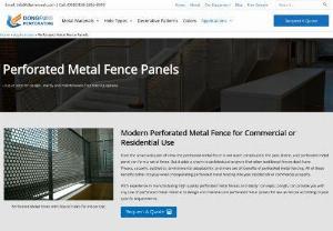 Perforated Metal Fence Panels - From the structural point of view, the perforated metal fence is not much complicated, the post, frame, and perforated metal panel can form a set of fences. But it adds a charm to architectural projects that other traditional fences don't have.