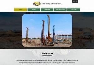 ADC Piling & Foundations - ADC Piling & Foundations is a contracting firm established in the year 2007 by a group of Professional Engineers who gained their experience from their work inside and outside Egypt in multinational and local companies