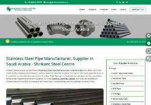 Purchase India's Highest-Quality Stainless Steel Pipes - Buy Top quality Stainless Steel Pipes at very best price. Shrikant Steel Centre is one major Stainless Steel Pipe Manufacturer in India. We provide high-quality stainless steel pipes to a wide range of businesses all around the world. As a result, we are one of the most reputable Seamless Pipe Manufacturer In India.Stainless steel pipe is generally utilised in fluid or gas transport piping systems.We are the most effective Stainless Steel Seamless Pipe Manufacturer, Seamless Tube Manufacturer &