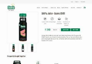 Buy Best Chilli Juice - Uncap this bottle to uncover your best memories with Guava and chilli juice! Here's your ticket to being healthy. Sip on the most flavourful and downright delicious mix, enriched with anti-oxidants and 100% Juice. Order Now