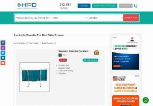 Bed Side Screen Suppliers & Dealers from India - Browse our online dedicated healthcare directory to find quality Bed Side Screen Suppliers & Dealers. Contact qualified Bed Side Screen Dealers for this types of healthcare equipment.