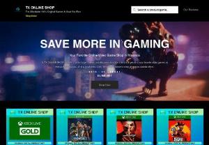 TX ONLINE SHOP - At TX ONLINE SHOP, we offer a wide range of deals and discounts to make sure you'll get all of your favorite video games as well as new releases, all at a great price.