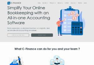 C-FINANCE - Send invoices, organize expenses, and manage cash flow easily with C-FINANCE free online accounting software for businesses of all types. Sign up for a FREE download now!
