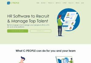 C-PEOPLE - C-PEOPLE is a cloud-based HR management software that helps small to large businesses manage hiring, pre onboarding, time-off management, leave management, and more.