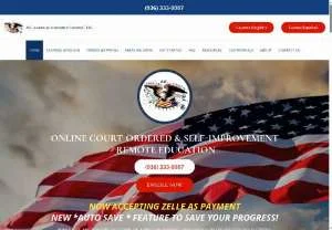 Screenshot of online anger management courses