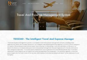 Travel and Expense Management | Expense Management Software - Travel and Expense Management System (TESS360) is a complete travel and expense management software, including travel expenditures/claims and standard deduction. HRSS360 SaaS based expense management software can be configured to handle all the employee travel related issues, travel bookings, hotel bookings, commute and claims, at the click of a button.