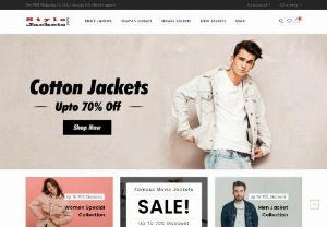 Leather Jackets Online Shop USA - stylojackets.com offering upto 70% discount on slim fit bikers, bomber and celebrity style movie jackets for men and women with Free delivery to USA, Canada and UK.