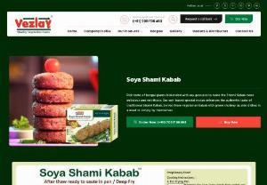 Shami Kabab - Enjoy the best shami kabab taste with vezlay tasty Soya Shami kabab food products with taste and it recipe with unforgettable for everyone. Today, the food industry has changed a lot as people are asking for all kinds of eating experiences. Nowadays eating experience counts more than the actual taste of the food.