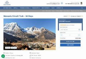Manaslu Circuit Trek - Manaslu Circuit Trek promises views of excellent landscapes, massive snow-capped mountains, glaciers, lakes, Gorge, rivers and rivulets, various flora and fauna, Bird Watching, and many more adventure outdoor Activities.