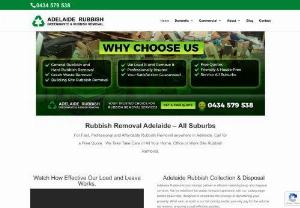 Rubbish Removal Adelaide - Adelaide Rubbish - Local and leading rubbish removal company in Adelaide. Please visit our website to have more information. Thank you.