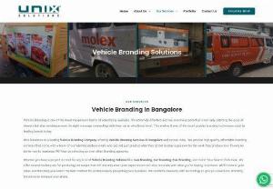 Vehicle Branding in Bangalore - Unix Solutions is a leading Vehicle Branding Company offering Vehicle Branding Services in Bangalore and across India. We provide high-quality, affordable branding services that come with a team of our talented professionals who are not just great at what they do but display a passion for the work they produce too! There's no better way to maximize ROI than by selecting us over other Branding agencies.