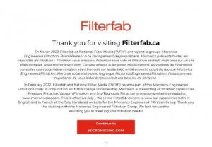 Filterfab - Since 1906, Filterfab has been providing Engineered Filtration Solutions to Industry. Our mission is to provide unparalleled customer service by partnering with our customers through long term relationships. Our goal is to maximize your application's performance and lower your cost of ownership. We look forward to working with you.