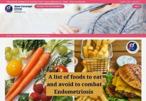 A list of food to eat and avoid to combat Endometriosis - Known colloquially as 