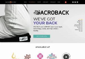 The AcroBack - The AcroBack sells gear and accessories for acroyoga to take your practice to the next level.

Our #1 selling pillow, The AcroBack, started it all. This lower back support wedge is designed for acroyoga bases to support and protect the lower back. The AcroBack is the perfect addition to acroyoga.

The AcroBack also sells other acroyoga gear, check out the website for the latest.