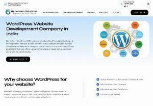 Wordpress Website Design Company in Noida - Our forte in WordPress CMS makes us a leading WordPress Website Design & Development Company in Noida. We offer robust websites for your business using the latest features of this open-source platform. Our custom WordPress development service offers a great combination of speed and competence along with top-grade quality.