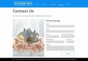 Contact Us - Golden Sky Management - Muncie, Indiana's premiere property management and full service brokerage! We are happy to help you buy or sell your home, or manage your property including tenant screening and placement, maintenance, financials and more.