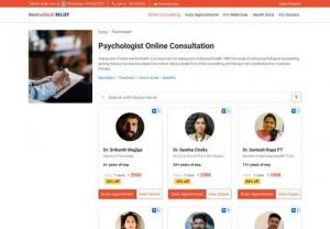 Online Psychologist in India | Psychotherapists |MetroMedi Relief - MetroMedi Relief has top Psychologists in India. Feel Free Talk to a Our Verified Expert Counsellor, psychologist & therapist dealing with depression online via chat, phone call or video call. 100% Private, anonymous & Confidential
