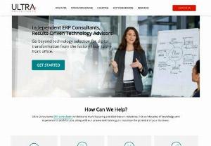 Ultra Consultants - Our methodology and ERP consulting services provide the roadmap. Our experience provides essential knowledge. Our expert consultants provide critical guidance. And our primary goal is to help you maximize business performance.
