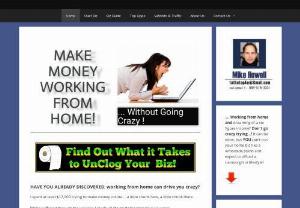 Don't Go Crazy Working at Home! - If you're just looking for a simple internet business to make a few hundred bucks or you have dreams of an internet empire; before you get mesmerized and addicted to the online biz phenomenon, it will be worth your time to get started right and with the right foundation!